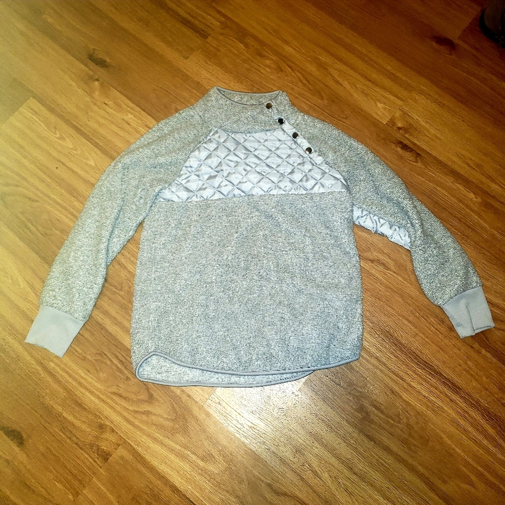 Quilted sherpa Eden Ruth pullover size m